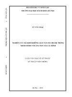Nghiên cứu mã khối không gian tần số cho hệ thống mimo OFDM với ăng  ten tái cấu hình 