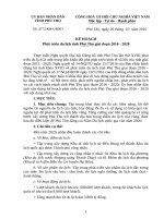 KẾ HOẠCH Phát triển du lịch tỉnh Phú Thọ giai đoạn 2016 - 2020