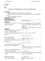 Bài giảng môn Đại số lớp 7 - Luyện tập về tính chất của dãy tỉ số bằng nhau