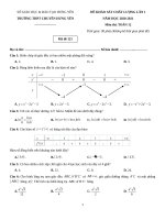 Đề thi thử THPT QG 2021   môn toán   THPT chuyên hưng yên   lần 1   file word có lời giải