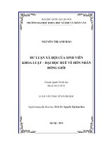 Dư luận xã hội của sinh viên khoa luật đại học huế về hôn nhân đồng giới 