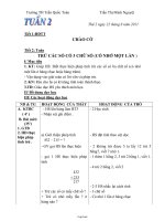 Giáo án Lớp 3 Tuần 2 - Trần Thị Minh Nguyệt - Trường TH Trần Quốc Toản