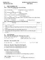 Toán 6 đề ôn tập giữa HK1 giữa HK1  2020 2021 