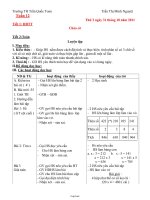 Giáo án Lớp 3 Tuần 12 - Trần Thị Minh Nguyệt - Trường TH Trần Quốc Toản