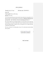 (Luận văn thạc sĩ) Đánh giá chất lượng nước mặt sông Phan - tỉnh Vĩnh Phúc và đề xuất các giải pháp quản lý bảo vệ