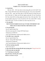 Một số kinh nghiệm giảng dạy tin học powerpoint 2013 theo chuẩn MOS ở trường THPT bình xuyên 