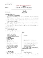 Giáo án tổng hợp Tuần thứ 11 năm 2005 - Lớp 2