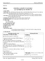 Bài soạn môn Đại số lớp 7 - Tiết 1 đến tiết 13