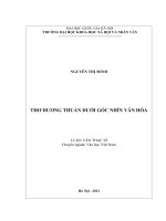 Thơ dương thuấn dưới góc nhìn văn hóa 