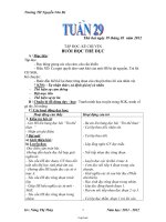 Giáo án Lớp 3 Tuần 29 - Trường TH Nguyễn Văn Bé