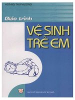 Giáo trình vệ sinh trẻ em dùng cho sinh viên ngành sư phạm mầm non (in lần thứ 11) 