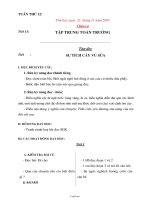 Giáo án tổng hợp Tuần học thứ 12 năm 2005 - Lớp 2