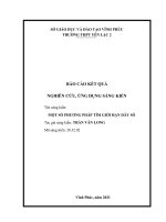 Một số phương pháp tìm giới hạn dãy số 