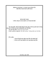 Một số biện pháp chỉ đạo giáo viên dạy giáo dục kỹ năng sống cho trẻ mầm non tại trường mầm non liên bảo 