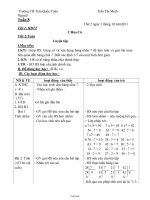 Giáo án Lớp 3 Tuần 8 - Trần Thị Minh Nguyệt - Trường TH Trần Quốc Toản