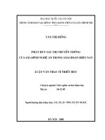 Phát huy giá trị truyền thống của gia đình nghệ an trong giai đoạn hiện nay 