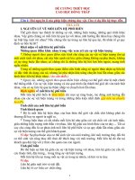 DE CUONG THI MON TRIET HOC CAO HOC DONG THAP