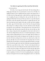 Đề cương Tìm hiểu tín ngưỡng thờ Mẫu ở phủ Tây Hồ Hà Nội