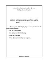 Một số giải pháp rèn nề nếp cho trẻ 3 4 tuổi trong trường mầm non 