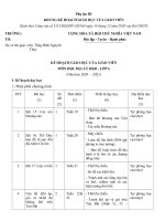 PHỤ lục III môn địa lí THCS 