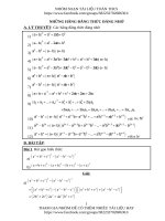 BỒI DƯỠNG HSG TOÁN 8   NHỮNG hđt ĐÁNG NHỚ 