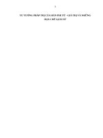 TƯ TƯỞNG PHÁP TRỊ CỦA HÀN PHI TỬ  GIÁ TRỊ VÀ NHỮNG HẠN CHẾ LỊCH SỬ