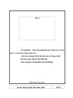 SKKN một số giải pháp giáo dục lễ giáo cho trẻ mẫu giáo 4  5 tuổi trong trường mầm non 