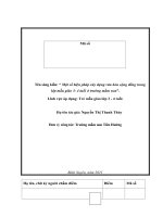 Một số biện pháp xây dựng văn hóa cộng đồng trong lớp mẫu giáo 3  4 ở trường mầm non 