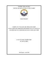 Nghiên cứu ứng dụng hệ thống phát điện năng lượng mặt trời cho thành phố lào cai và đề xuất giải pháp quản lý, kinh doanh năng lượng mặt trời 