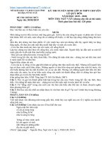 32 đề CHUYÊN văn vào 10 các TỈNH 2019 2020 