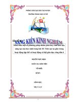 SKKN GDCD 6 : Khai thác một số phương pháp nhằm phát huy tính tích cực,sáng tạo của hoc sinh trong bài 10: Tích cực tự giác tronghoạt động tập thể và hoạt động xã hội giáo dục công dân 6