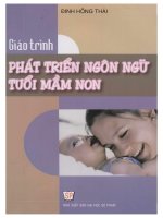 Giáo trình phát triển ngôn ngữ tuổi mầm non (in lần thứ mười) 