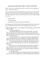 BÀI ĐIỀU KIỆN MÔN PHÁT TRIỂN VĂN HÓA CỘNG ĐỒNG: Phát triển của hoạt động du lịch đối với đời sống văn hóa cộng đồng tại bản lác  Mai châu Hòa Bình