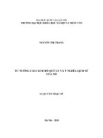Tư tưởng cải cách hồ quý ly và ý nghĩa lịch sử của nó 