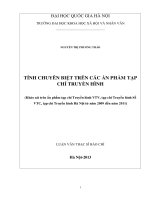 Nghiên cứu phát triển sản phẩm du lịch đặc thù tỉnh bắc kạn 