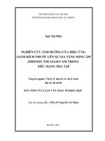 Luận văn Thạc sĩ Khoa học: Nghiên cứu ảnh hưởng của hiệu ứng giảm kích thước lên sự gia tăng sóng âm (phonon âm) giam cầm trong siêu mạng pha tạp
