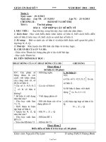 Giáo án lớp 7 môn Đại số - Tiết 1 - Bài 1: Tập hợp Q các số hữu tỉ