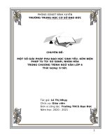 Chuyên đề một số giải pháp phụ đạo học sinh yếu  kém biện pháp tu từ so sánh, nhân hóa trong chương trình ngữ văn lớp 6 