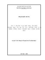 Phát triển văn hóa nhà trường trung học cơ sở tề lỗ huyện yên lạc tỉnh vĩnh phúc trong bối cảnh hiện nay 