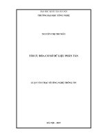 Tối ưu hóa cơ sở dữ liệu phân tán 