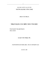 Nhận dạng các biểu mẫu tài liệu 