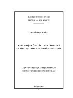 Hoàn thiện công tác trả lương trả thưởng tại công ty cổ phần trúc thôn 