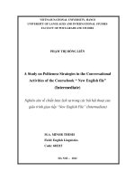 Nghiên cứu về chiến lược lịch sự trong các bài hội thoại của giáo trình giao tiếp new english file 
