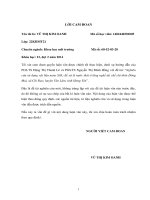 (Luận văn thạc sĩ) Nghiên cứu sử dụng vật liệu nano SiO2 để xử lý nước thải ở làng nghề tái chế chì thôn Đông Mai, xã Chỉ Đạo, huyện Văn Lâm, tỉnh Hưng Yên