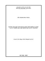 Hướng dẫn học sinh trung học phổ thông tự học vật lý thông qua hệ thống bài tập từ trường 