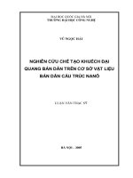 Nghiên cứu chế tạo khuyếch đại quang bán dẫn trên cơ sở vật liệu bán dẫn cấu trúc cấu trúc nanô 