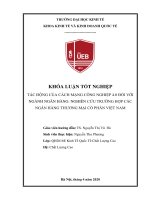 Tác động của cách mạng công nghiệp 4 0 đối với ngành ngân hàng nghiên cứu trường hợp các ngân hàng thương mại cổ phần việt nam 