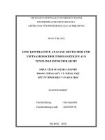 Phân tích so sánh cáo phó trong tiếng đức và tiếng việt xét từ bình diện văn bản học 
