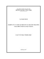 Nghiên cứu và chế tạo một số vật liệu hấp thụ sóng viba trên cơ sở các hạt nano fe 