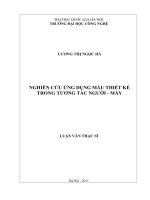 Nghiên cứu ứng dụng mẫu thiết kế trong tương tác người máy 